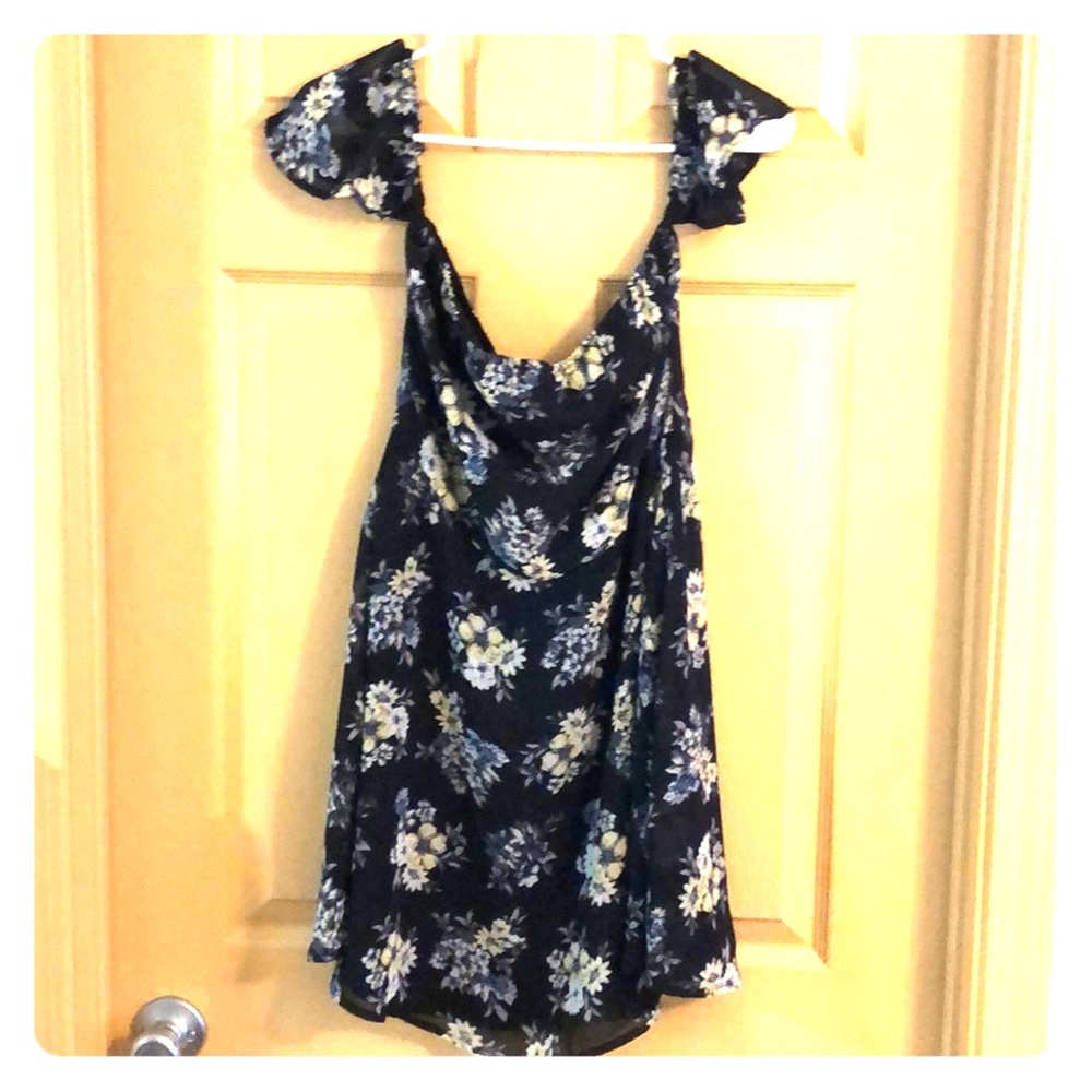 Cute floral off the shoulder dress